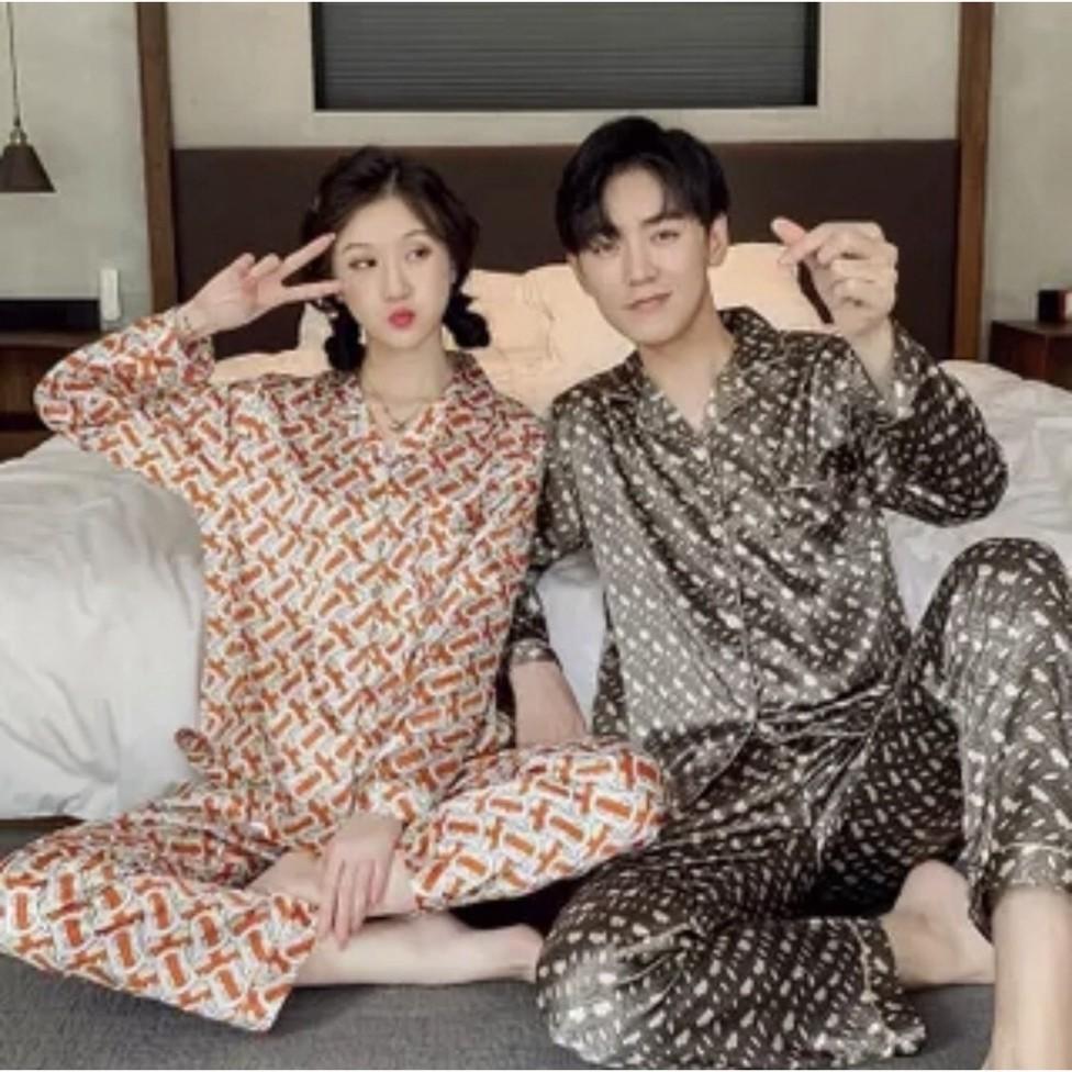 Đồ bộ Pijama nam nữ - Đồ mặc đôi nam nữ - Đồ mặc nhà chất lụa siêu mềm (Hàng có sẵn)