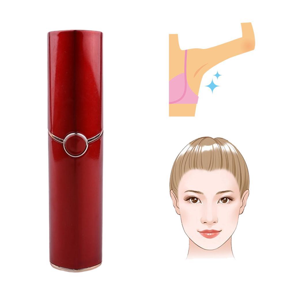 Mini Portable Facial Hair Remover Epilator for Ladies Shaver Painless USB, Waterproof & Easy to Clean
