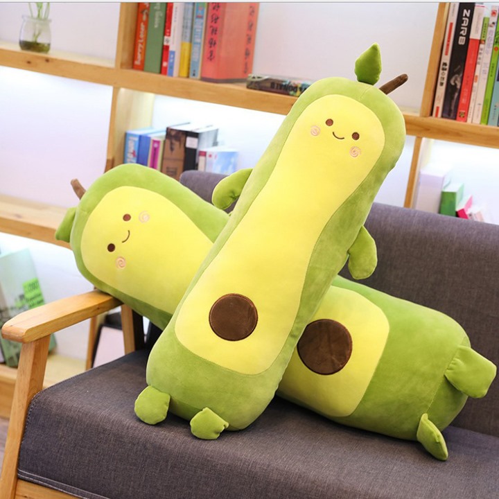 Gối ôm trái bơ dài, quả bơ dài siêu mềm mịn đáng yêu (50cm---&gt;110cm) vải miniso mềm mịn êm ái - Thú bông trái bơ, quả bơ dài dễ thương