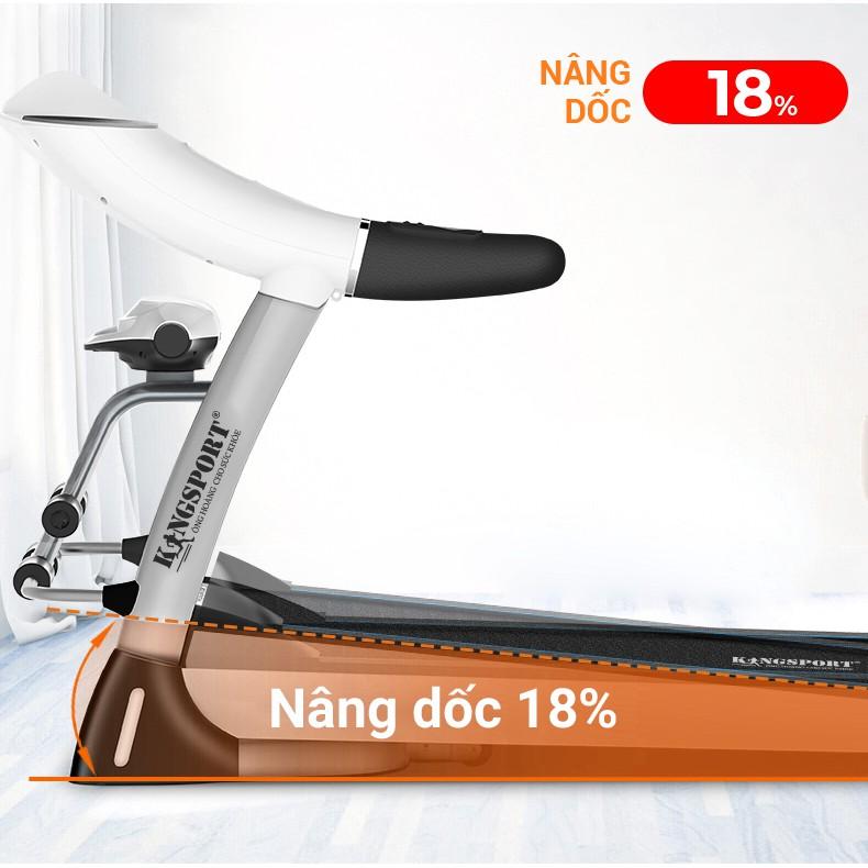 Máy chạy bộ tại nhà Kingsport BK-6000 đa năng có chức nâng dốc tự động, kèm theo đai massage và thanh gập bụng