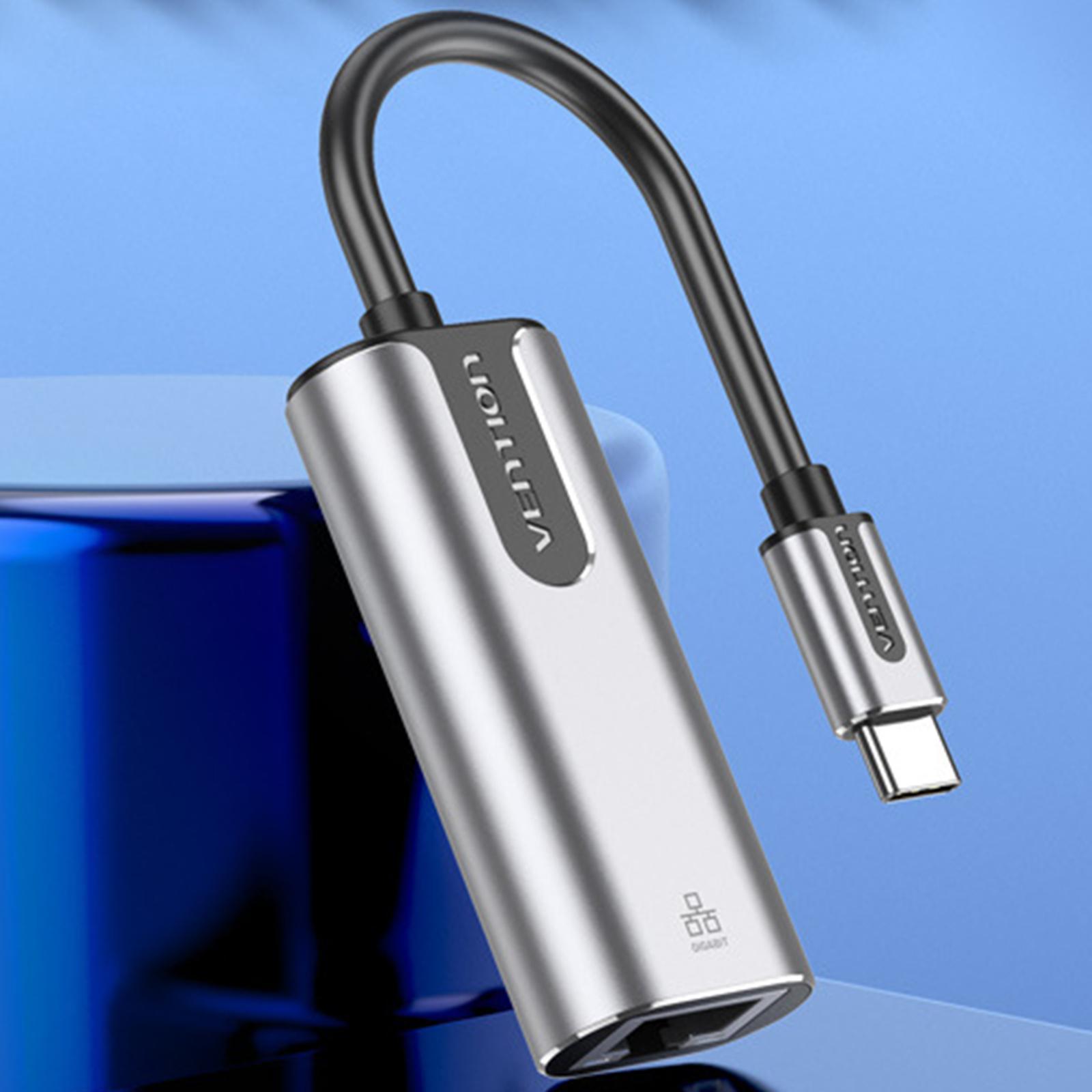 1000Mbps USB-C Type C to Gigabit Ethernet Adapter RJ45 LAN Network Adapter