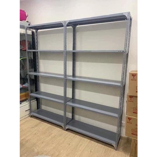 Kệ Sắt Để Hàng V Lỗ Đa Năng D 1,2 x Rộng 0,3 x Cao 2m x 5 Tầng Lắp Ghép Để Đồ