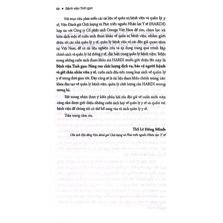 Sách Bệnh Viện Tinh Gọn