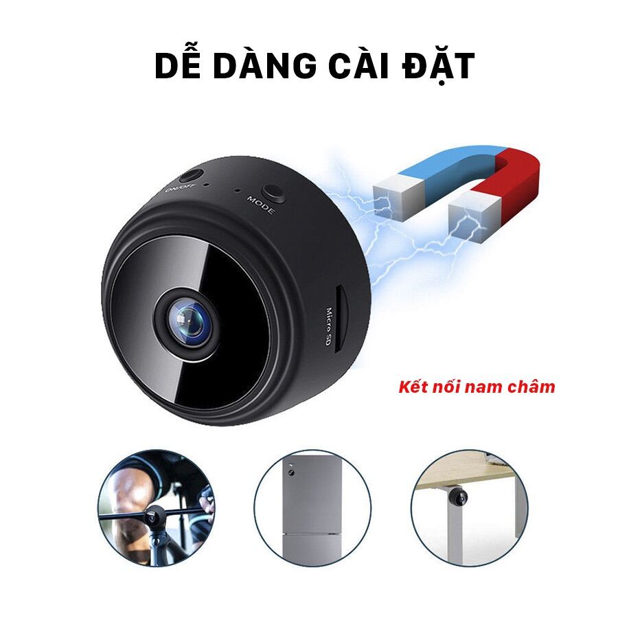 Camera A9 Pro Mini IP FullHD 1080P WiFi Không Dây HD Quan Sát Ban Đêm IR Camera An Ninh Gia Đình Quan Sát Từ Xa Trên Điện Thoại