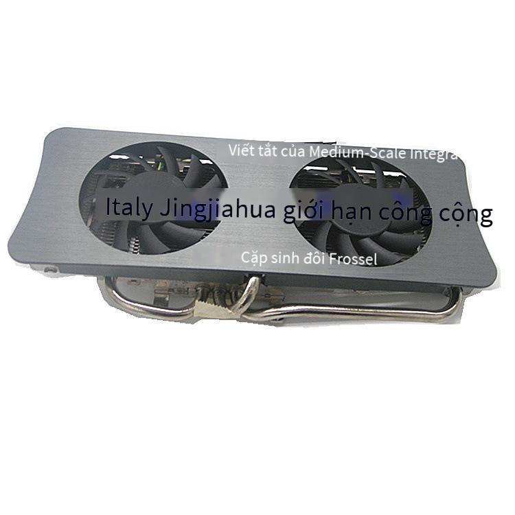 Kiểu dáng mới nhất phù hợp tản nhiệt MSI N250GTS OC card màn hình MSI 6850 9800GTS250 quạt kép 3 ống dẫn nhiệt