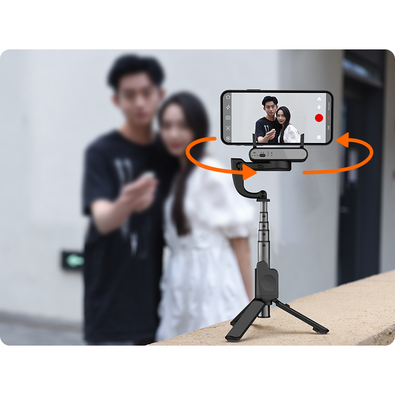 Hohem iSteady Q - Gimbal Chống Rung Kiêm Gậy Selfie Xoay 360° Siêu Nhỏ Gọn, Tích Hợp Remote Điều Khiển Từ Xa, Theo Dõi Khuôn Mặt - Hàng Chính Hãng