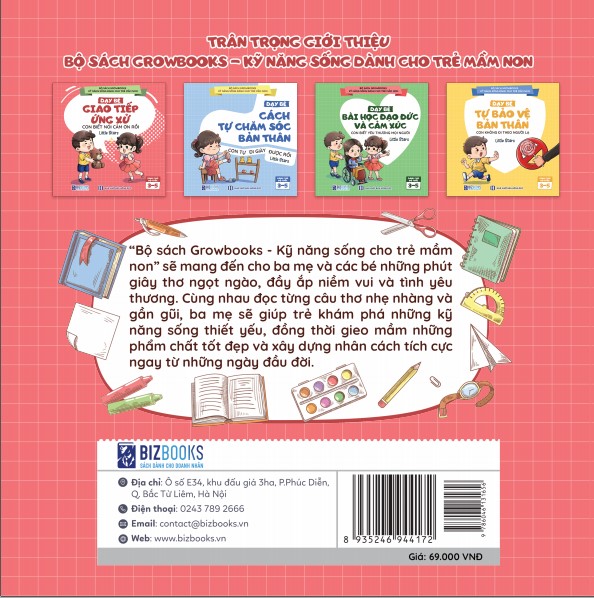 Sách Dạy Bé Giao Tiếp Và Ứng Xử: Con Biết Nói Cảm Ơn Rồi - Growbooks - Kỹ Năng Sống Dành Cho Trẻ Mầm Non