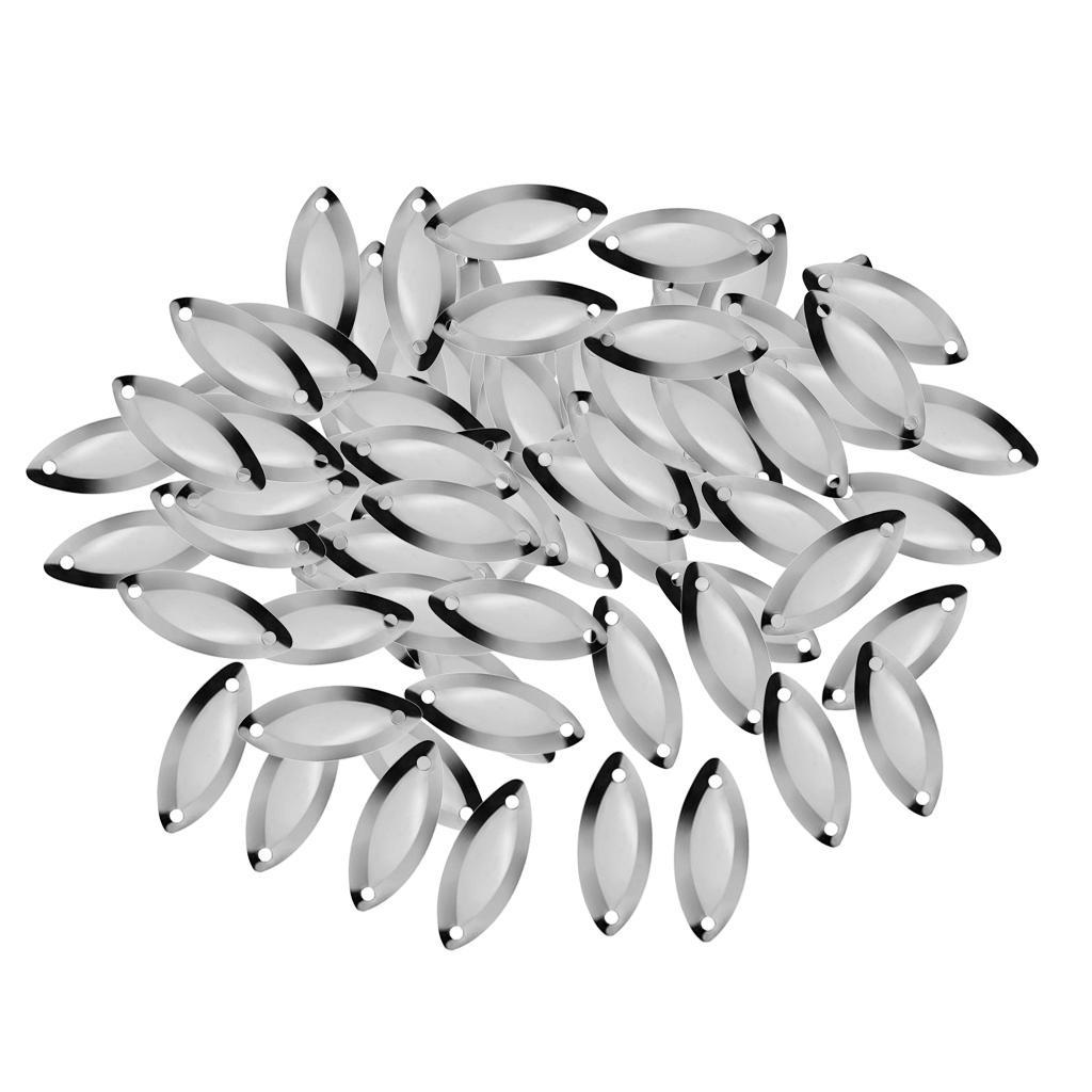 100pcs Fly Fishing   Hard Sequins Baits  S