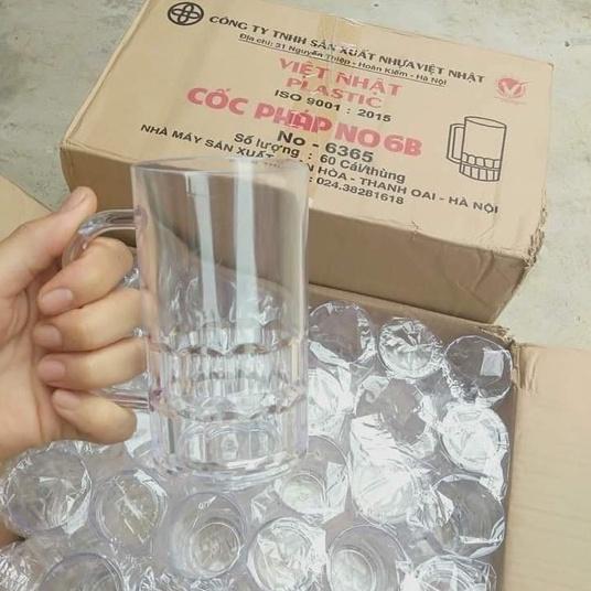 Cốc Bia Pháp Nhựa Meka, Siêu Đẹp, Siêu Bền