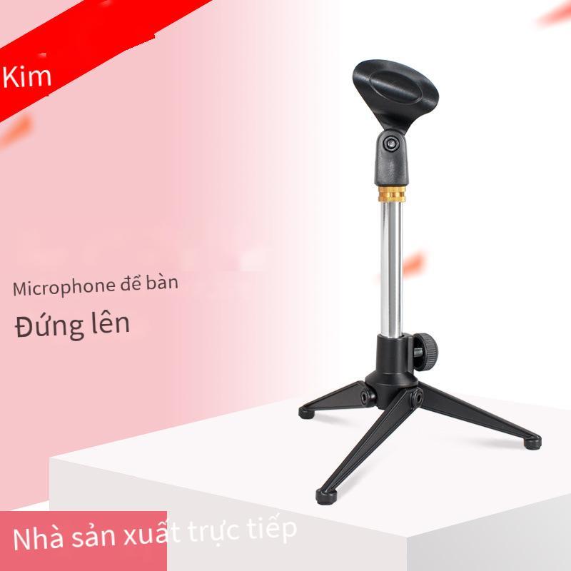 Quảng cáo có trọng số kim loại chân đế micro cuộc họp phát sóng trực tiếp máy tính để bàn micro điện dung có thể nâng lên gấp chân máy NB-13S