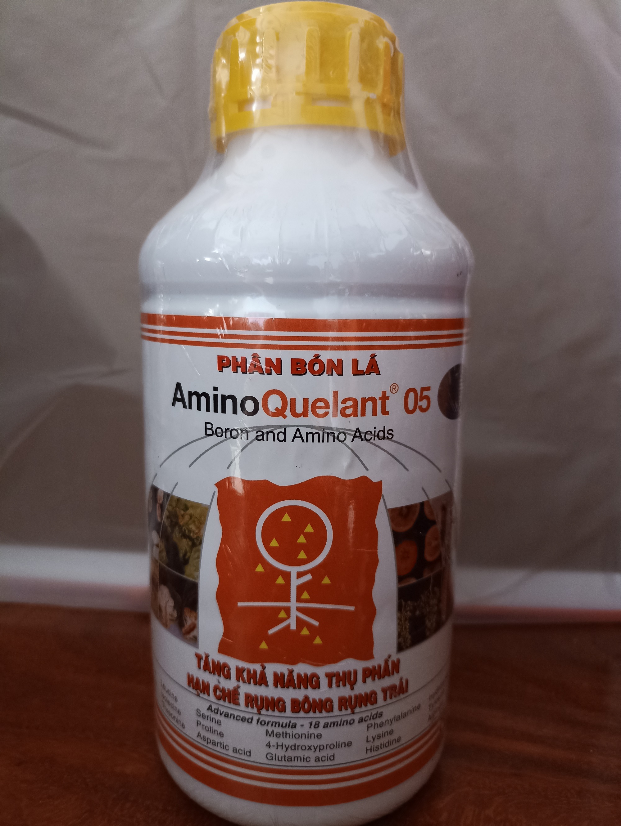 Phân bón lá AminoQuelant 05 - Boron and amino acids - chai 1 lít