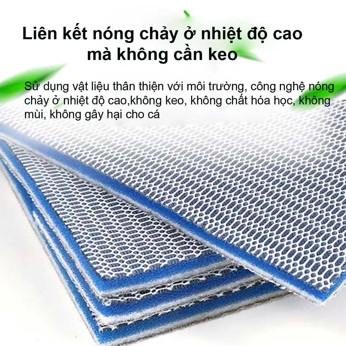 5 Thảm bông lọc Bể Cá loại 6D 50x11x2cm - Lọc sạch cặn bẩn hồ thủy sinh