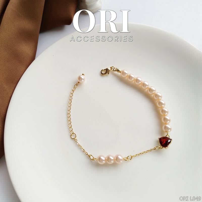Lắc tay nữ mặt trái tim Helga sang trọng ORI ACCESSORIES L049