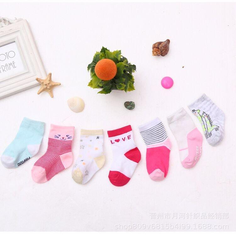 Tất Mix Đủ Mẫu Cho Bé Từ 0-12m