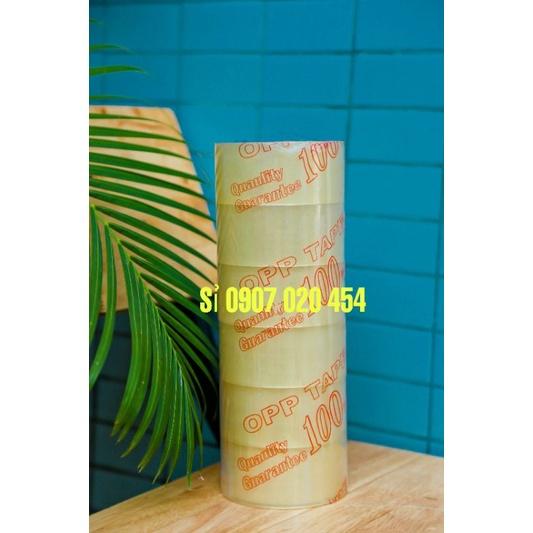 Băng keo opp trong/đục 100yard 1kg cây 6 cuộn lõi 4li