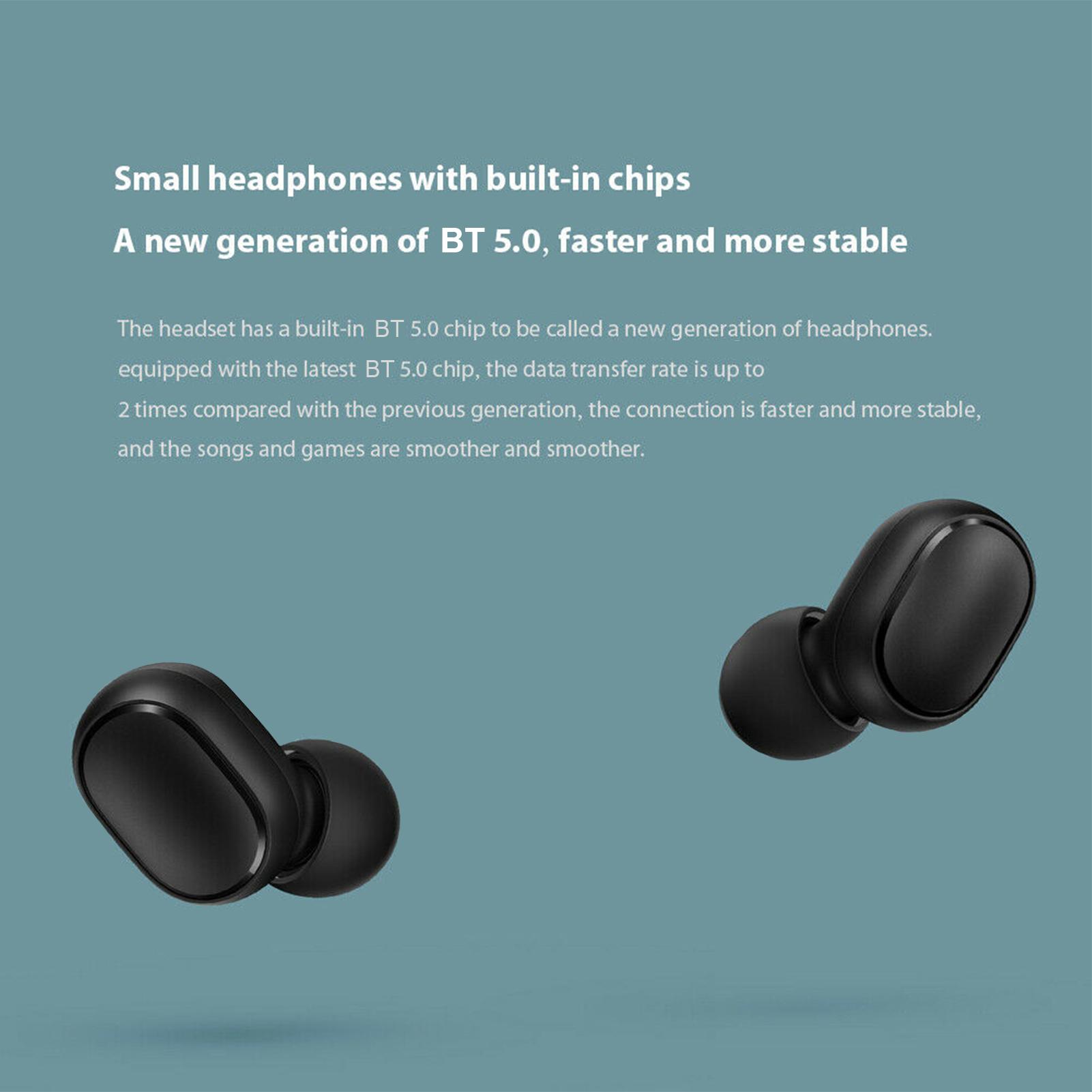 Tai Nghe Earbuds Bt 5.0 Không Dây Có Micrô Kèm Hộp Sạc