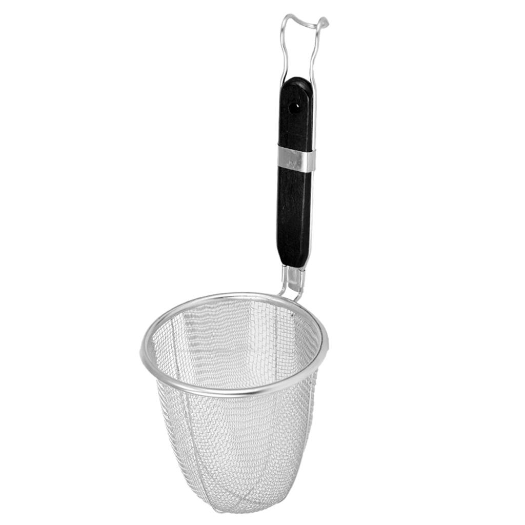 2x Stainless Steel Noodle Strainer Oil Filter Spoon Slotted Spoon