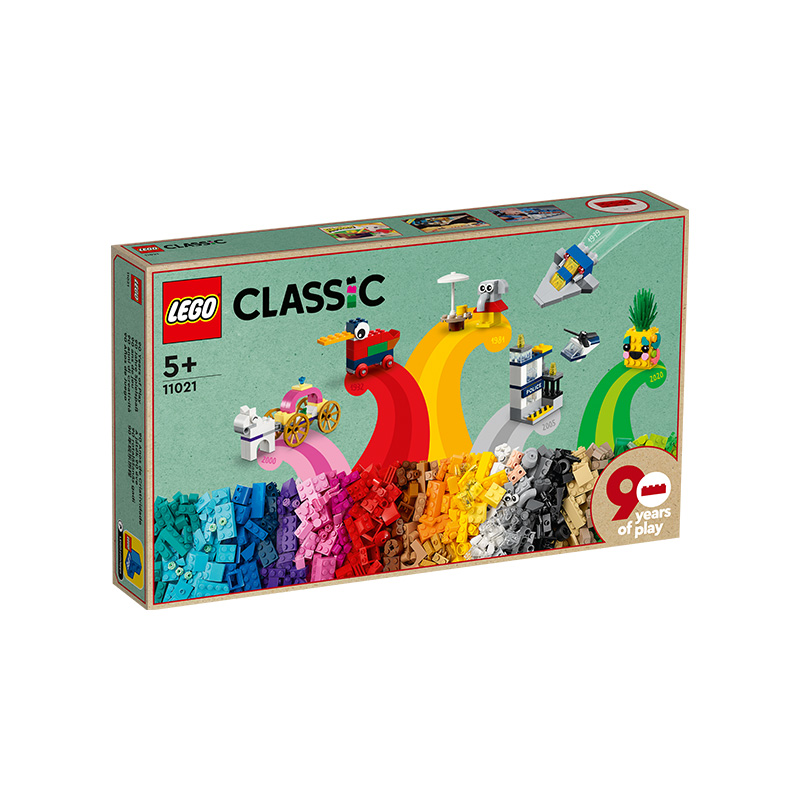 Đồ Chơi LEGO Hộp Gạch Classic Sáng Tạo Phiên Bản 90 Năm 11021 (1100 chi tiết)