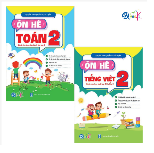 Sách - Combo Ôn Hè Toán và Tiếng Việt 2 - Dành cho học sinh lớp 2 lên 3