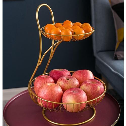 Khay đựng bánh kẹo hoa quả 3 tầng trang trí bàn ăn nhà bếp- Khay đựng hoa quả decor bàn trà nhà hàng khách sạn
