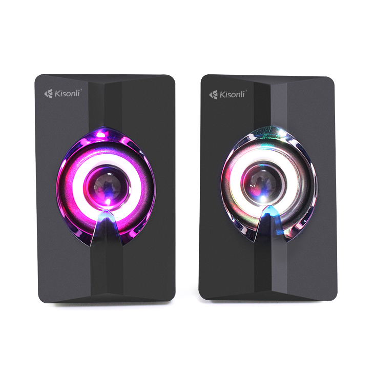 Hình ảnh Loa Vi Tính Mini USB 2.0 Kisonli L2020 Loa LED Âm nhạc stereo cho máy tính - HÀNG CHÍNH HÃNG