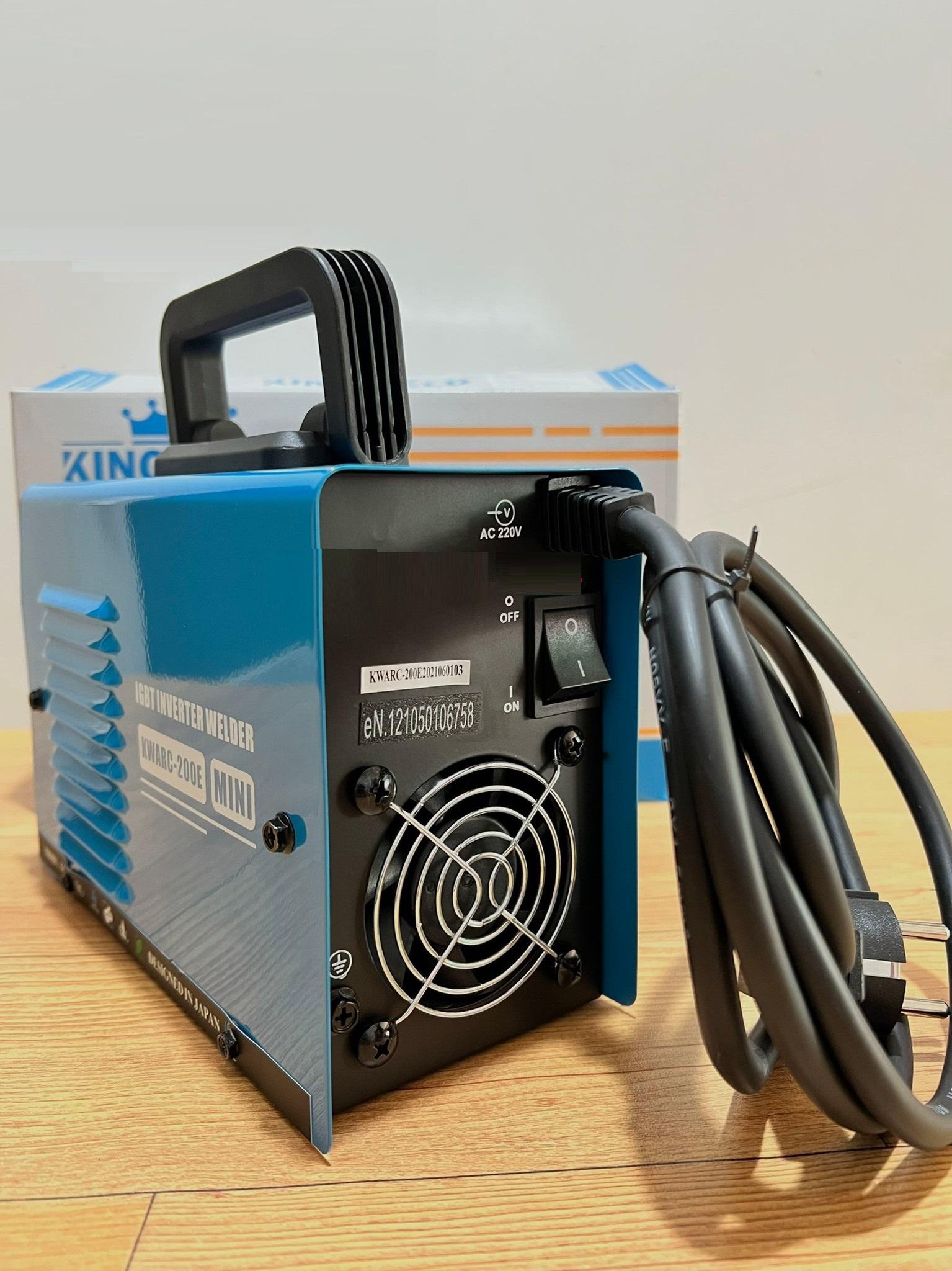 MÁY HÀN QUE MINI ĐIỆN TỬ KINGWELD KWARC-200E - HÀNG CHÍNH HÃNG