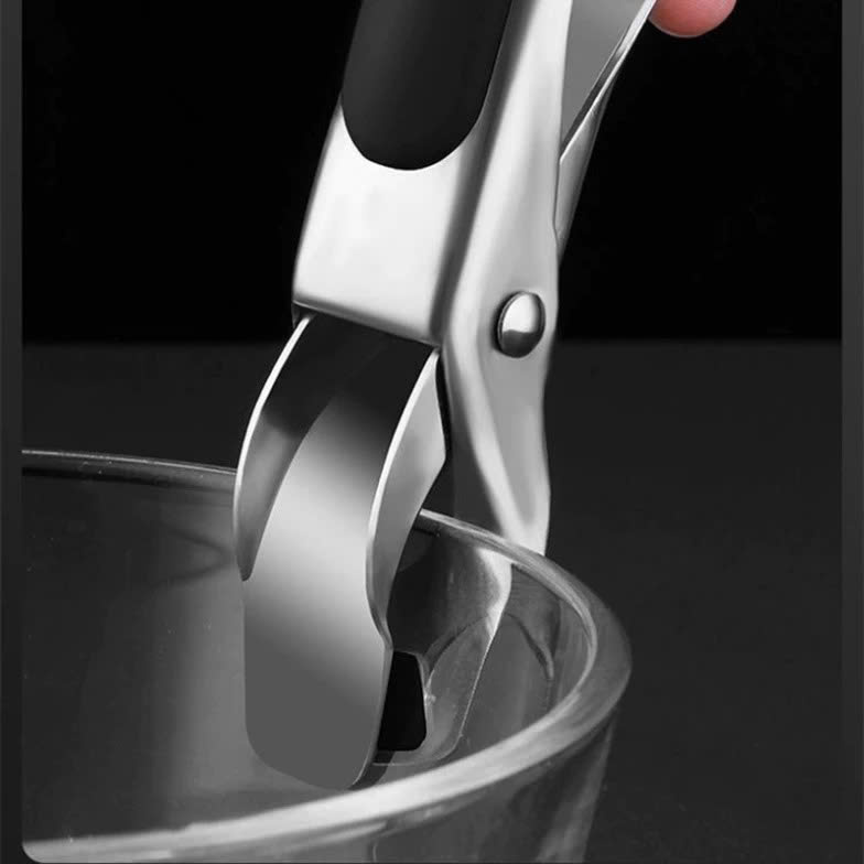 Dụng cụ kẹp gắp đồ nóng inox 304 với mút silicon chống trơn trượt