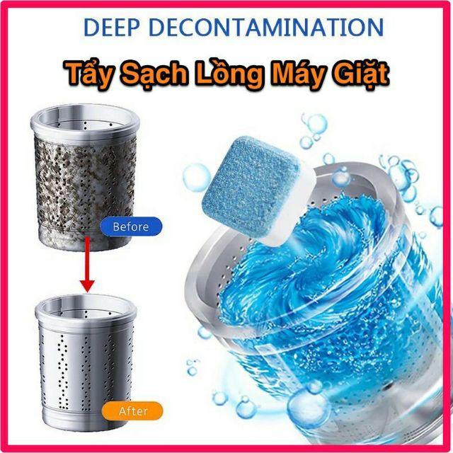 VIÊN TẨY VỆ SINH LỒNG MÁY GIẶT, DIỆT KHUẨN VÀ TẨY CHẤT CẶN MÁY GIẶT HIỆU QUẢ
