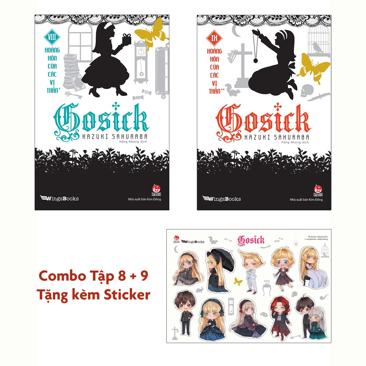 Bộ Gosick - Tập 8 + 9 - Tặng Kèm 2 Bookmark + 01 Sticker