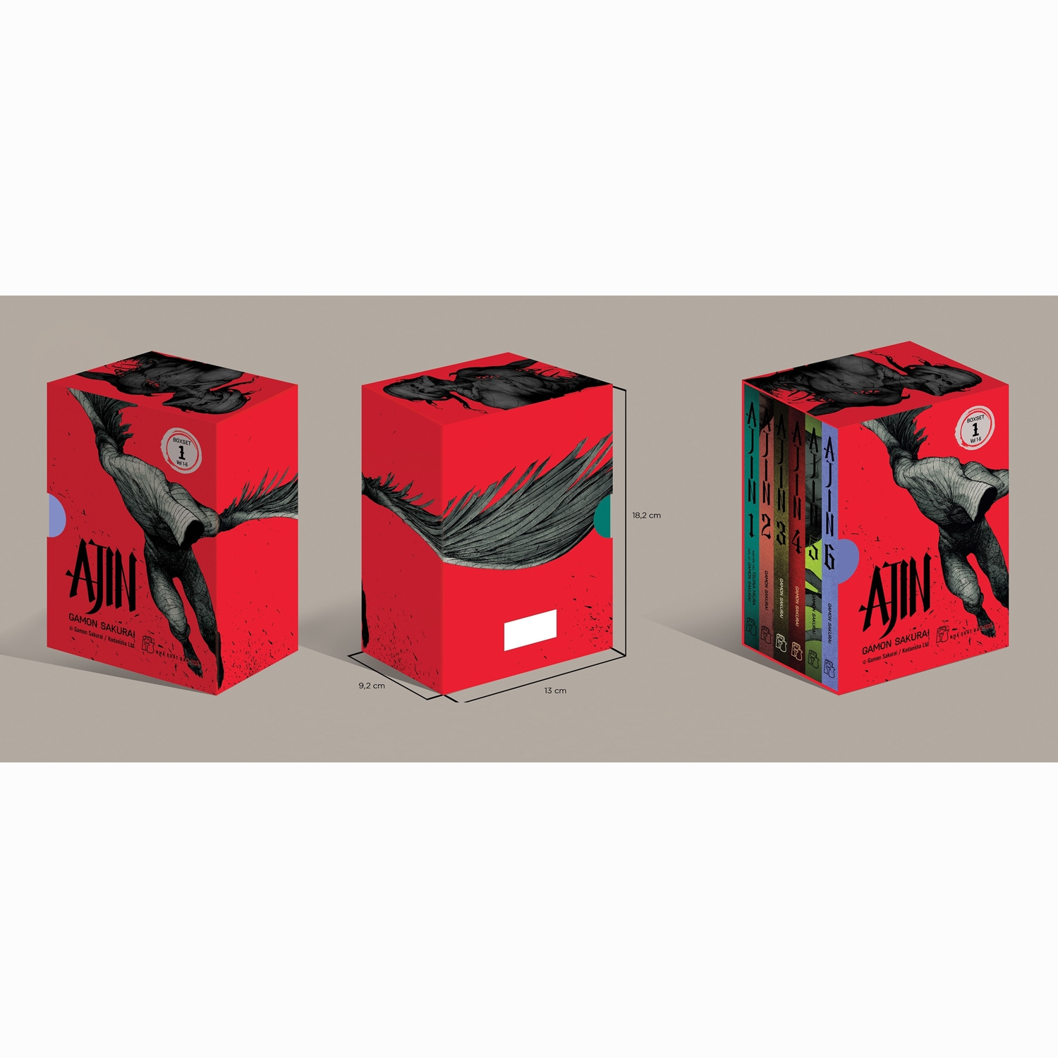 Pre-Order - Ajin - BoxSet Số 1 (Tập 1 Đến Tập 6) - Tặng Kèm Bookmark 3D