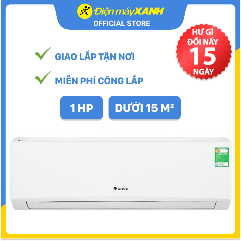 Máy lạnh Gree 1 HP GWC09KB-K6N0C4 - Hàng Chính Hãng (Giao Toàn Quốc)