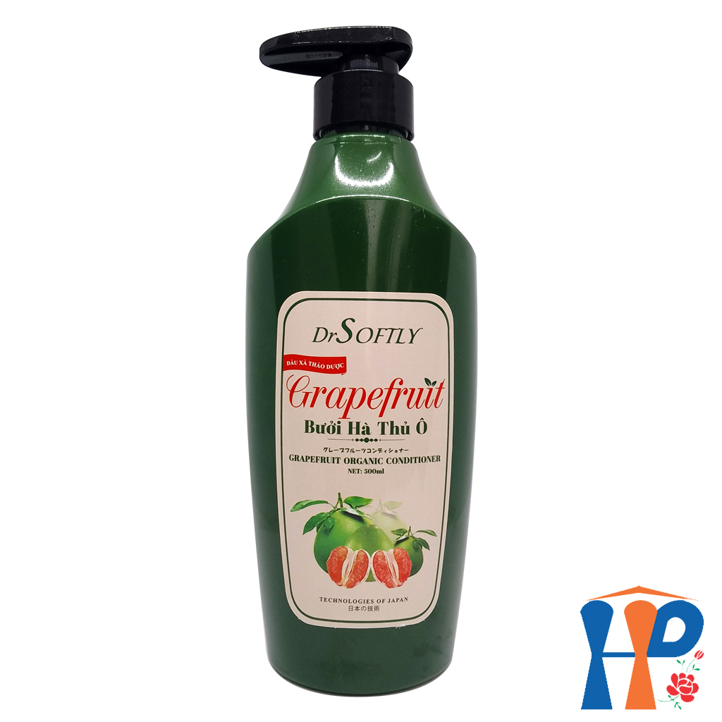 Dầu xả thảo dược Bưởi Hà Thủ Ô DrSoftly Grapefruit Organic Conditioner Hani Peni