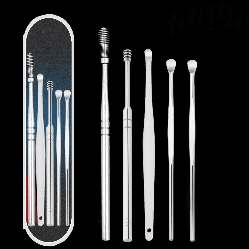 Bộ lấy ráy tai 6 món hộp đựng cao cấp HGD551