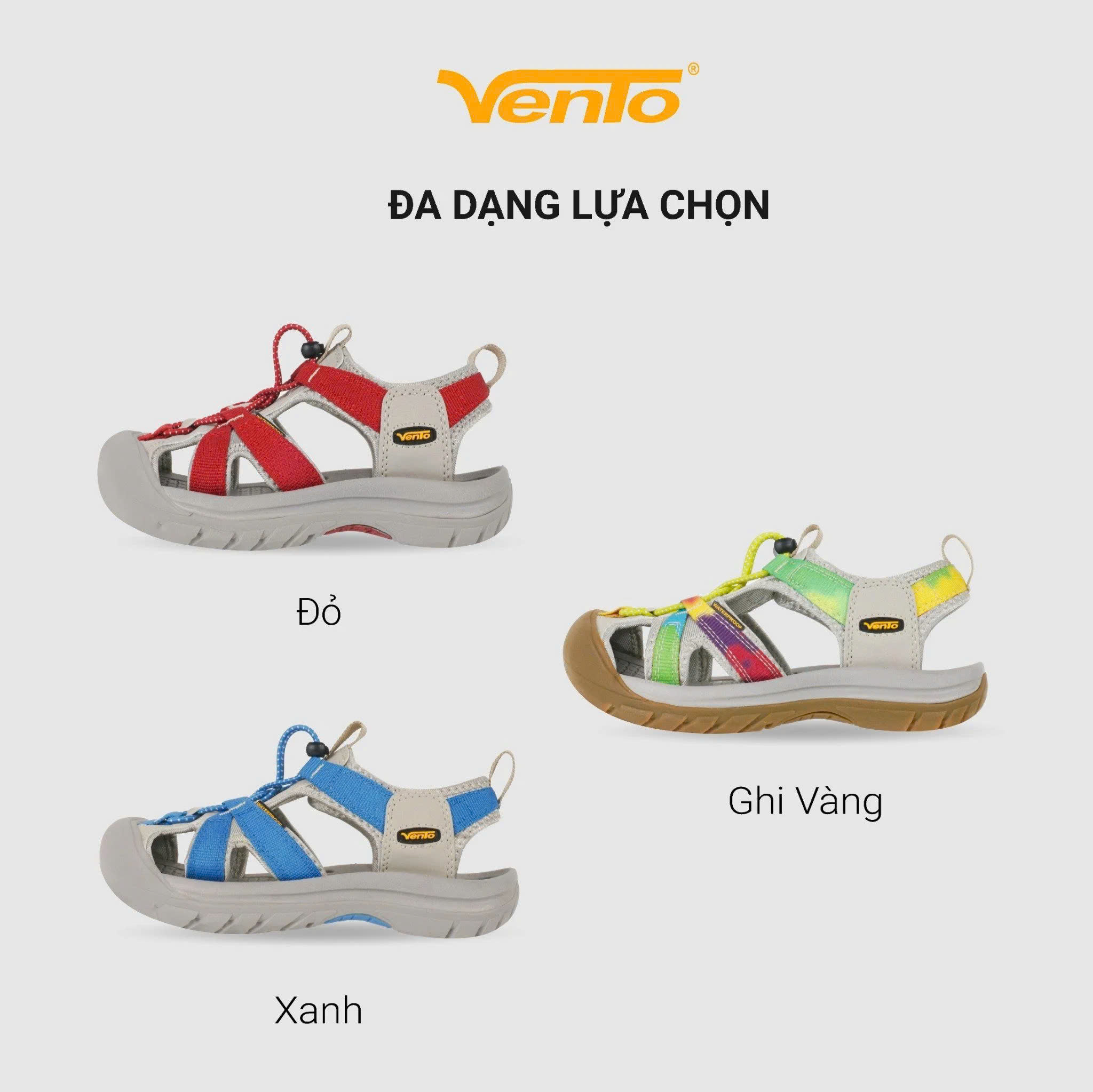 Giày dép Sandal Bít Mũi dã ngoại trekking VENTO DILYS SD08016