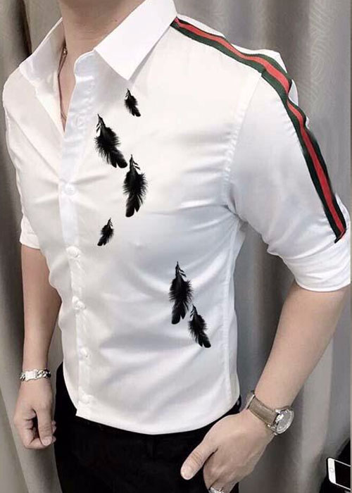 Áo Sơ Mi Nam Chiếc Lá TR09