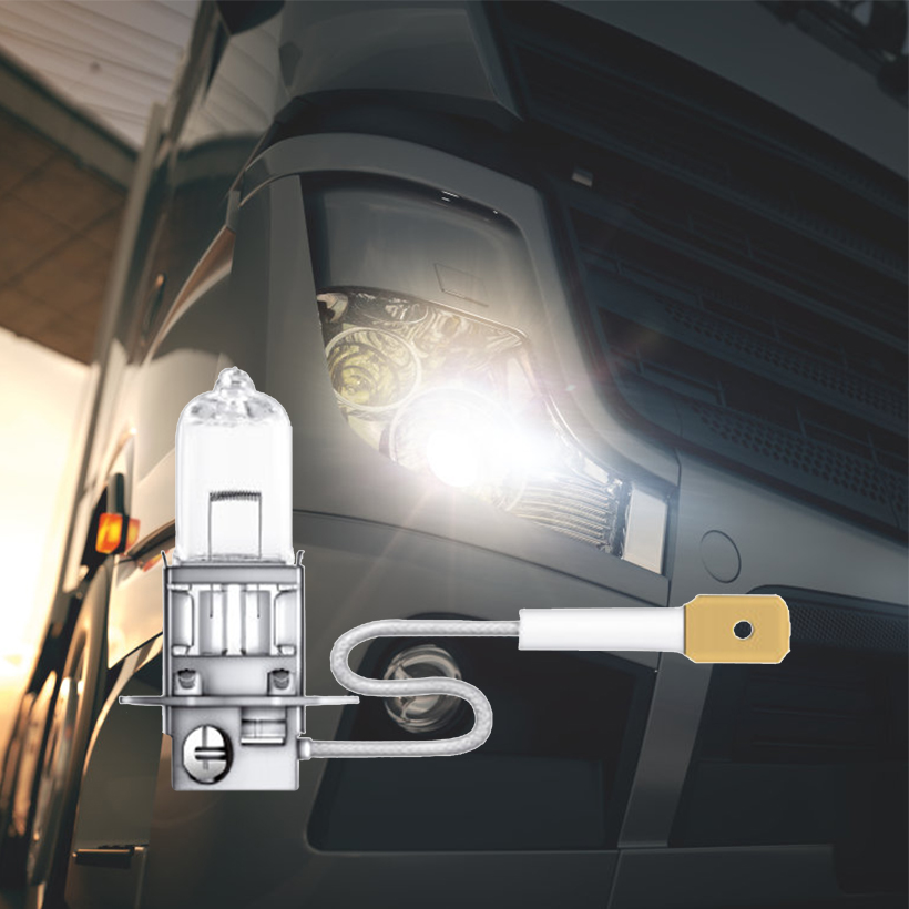 Combo 2 Bóng Đèn Halogen Tăng Sáng 100% OSRAM Truckstar Pro H3 24V 70W