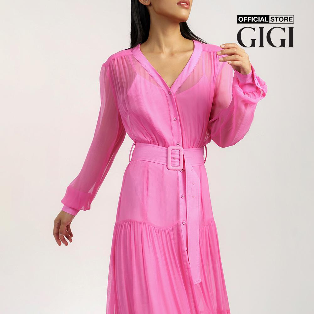GIGI - Đầm midi phom suông 2 lớp hiện đại G2102D221178-41