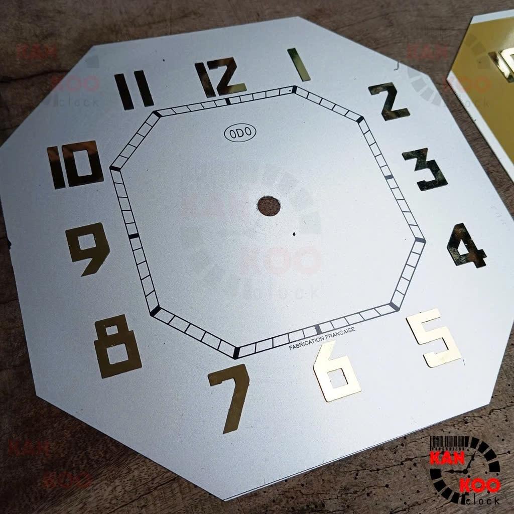 Mặt Đồng Hồ Odo Bát Giác Đứng 21.1cm – Nhôm Inox Xi Vàng – Phục Chế Đồng Hồ Cổ – Kankoo chính hãƞg