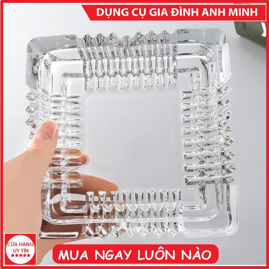 Gạt tàn thủy tinh cao cấp kiểu dáng sang trọng, hiện đại, tiện ích