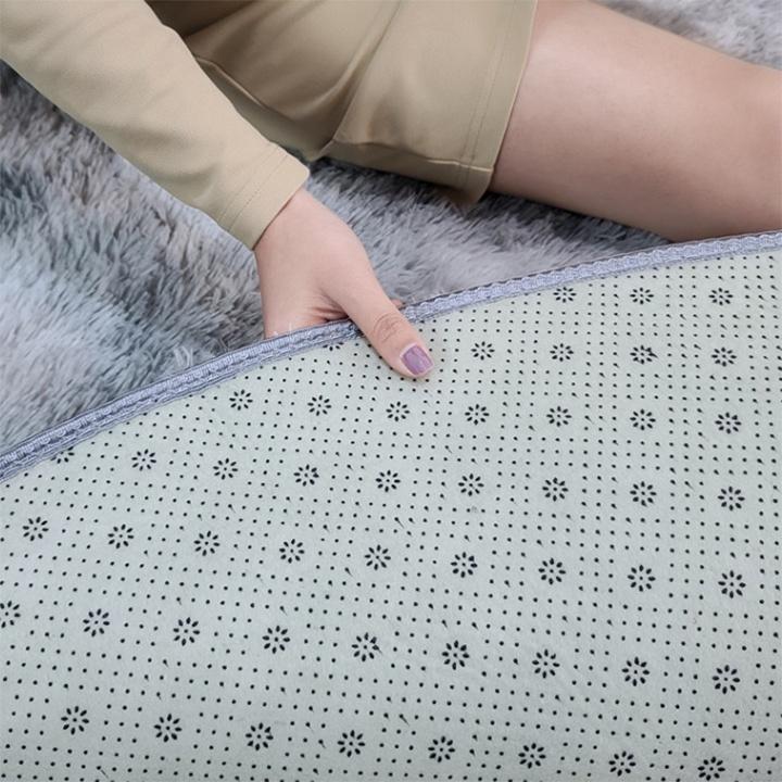 Thảm lông loang trải sàn lông dầy hàng đẹp kích thước 1m6 x 2m mặt sau chống trơn trượt