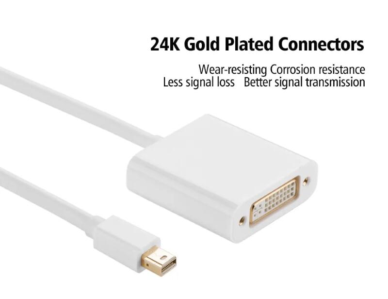 Ugreen UG1040210402TK 15CM Màu Trắng Cáp chuyển đổi Mini DP sang DVI 24 + 5 - HÀNG CHÍNH HÃNG