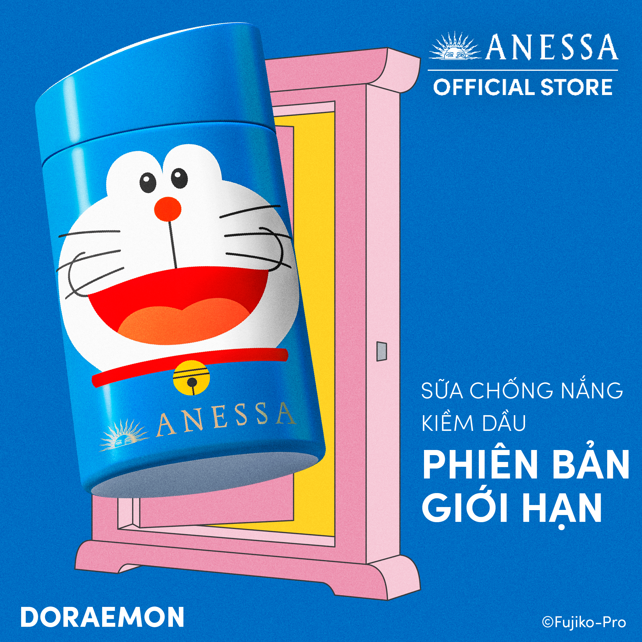 [Phiên bản đặc biệt] Sữa chống nắng dưỡng da kiềm dầu bảo vệ hoàn hảo SPF50+ PA++++ 60ml _ Doraemon
