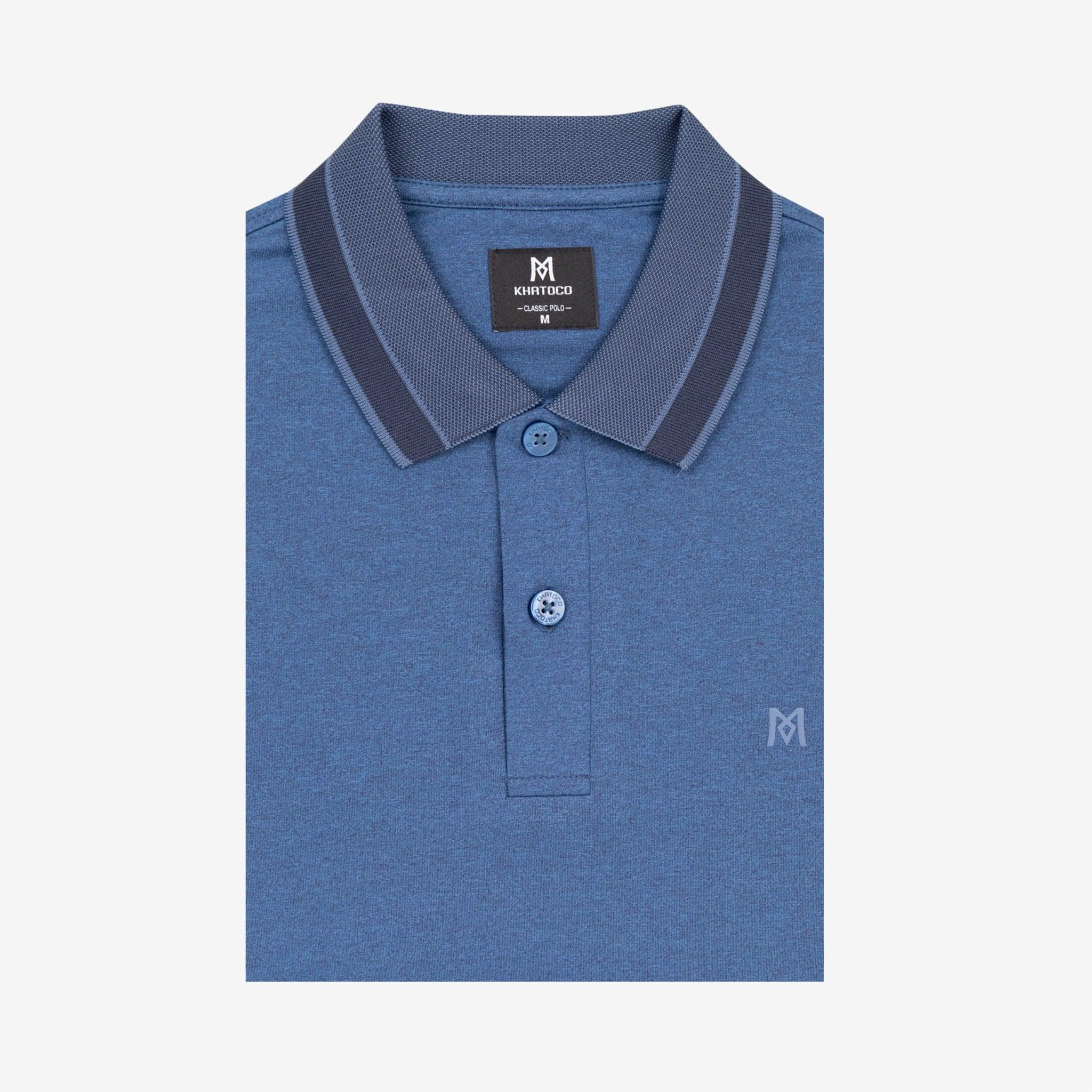 Áo polo nam KHATOCO không túi A2MN398R2-VNMA004-2705-N