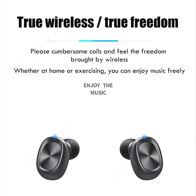 B9 TWS Bluetooth Không Dây Tai Nghe Có Mic Thể Thao Chống Thấm Nước Cảm Ứng Điều Khiển Tai Nghe Không Dây Tai Nghe Nhét Tai Điện Thoại