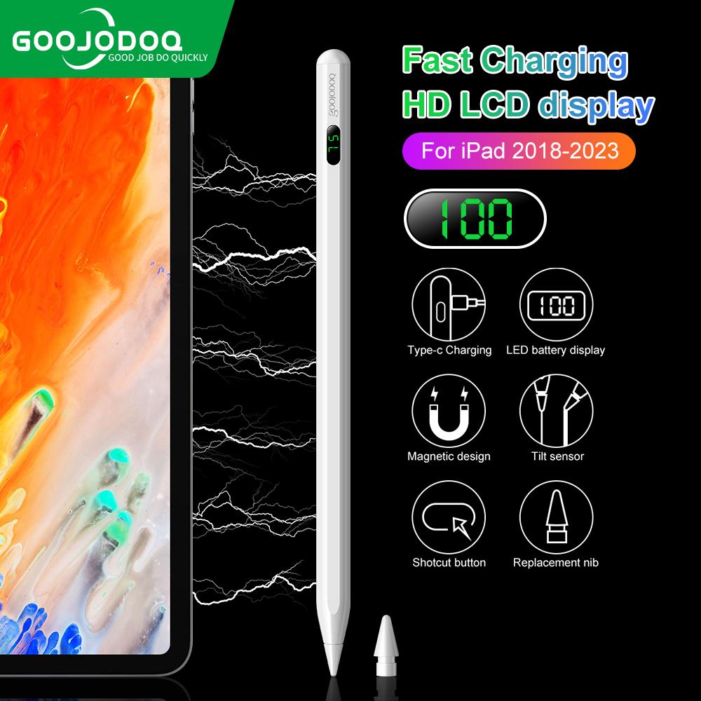 [HÀNG CHÍNH HÃNG GOOJODOQ] CD3276 - Bút cảm ứng Digital Power Display Anti-mistouch Stylus dành cho &quot;phiên bản iPad 2018 trở lên  iPad 10/9/8/7/6 iPad Air 3/4/5 iPad Mini 5/6 iPad Pro 11/12,9 inch (Vui lòng cập nhật hệ thống lên phiên bản 12.2 trở lên)