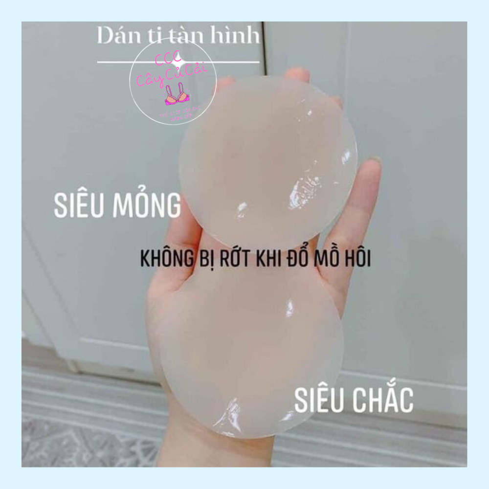 Miếng dán ti, miếng dán ngực tàn hình silicon che đầu ti có thể tái sử dụng nhiều lần- CCC009