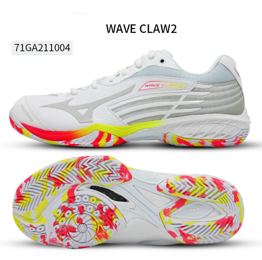 Giày cầu lông mizuno Wave Claw 2 71GA211004 chính hãng cho cả nam và nữ-tặng tất thể thao bendu