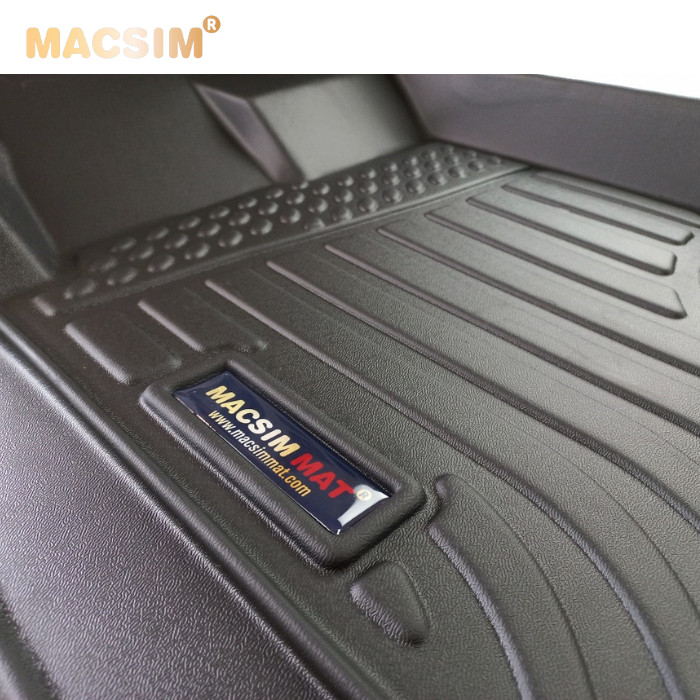 Hàng loại 2 Thảm lót sàn xe ô tô Ford Ranger/ Ford Raptor 2012-2021 Nhãn hiệu Macsim chất liệu nhựa TPE