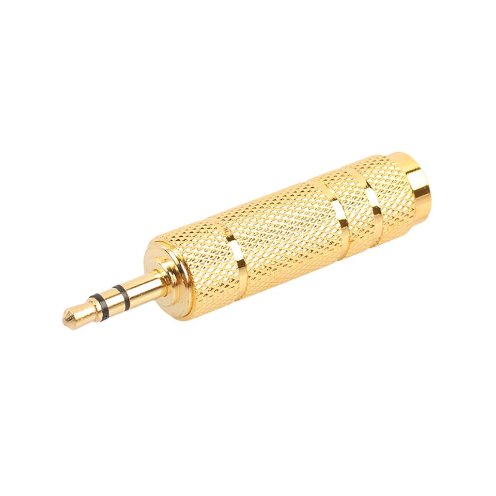 4 Pieces 6.35mm 1/4" to 3.5mm 1/8" M/F Jack Stereo Audio Adapter Converter for Headphone MIC