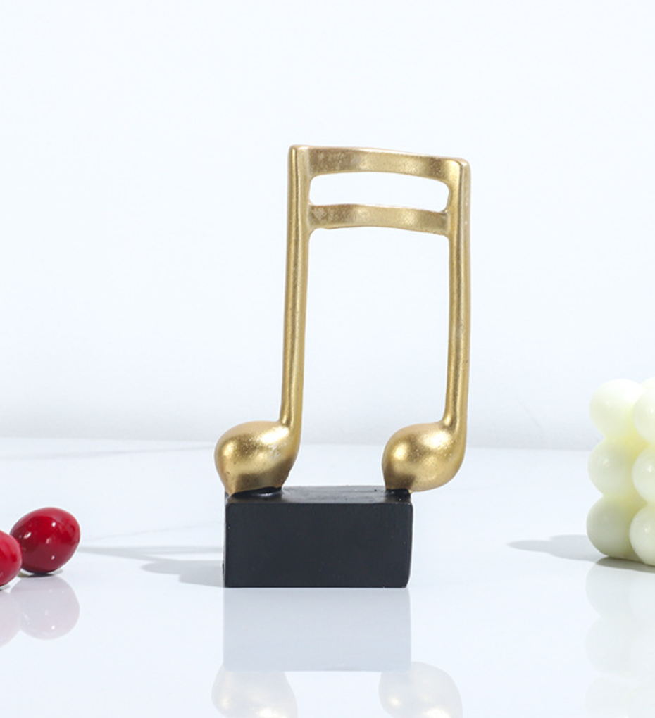 Nhấn chuột lên hình để phóng to Mô hình 3 nốt nhạc, khoá sol mạ đồng bàn làm việc decor trang trí nhà cửa - Hàng chính hãng